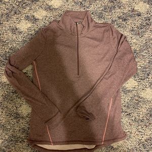 Long sleeve running shirt 3/4 zip